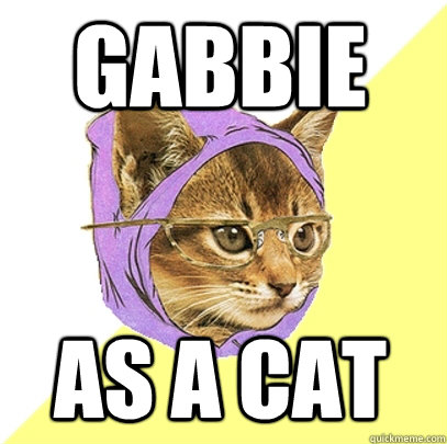 gabbie as a cat  Hipster Kitty