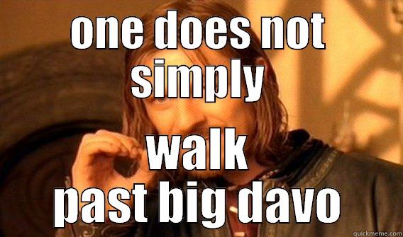 ONE DOES NOT SIMPLY WALK PAST BIG DAVO One Does Not Simply