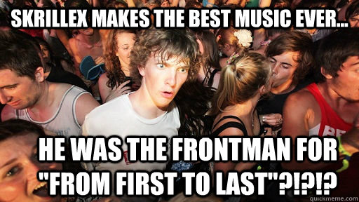 Skrillex makes the best music ever... He was the frontman for 