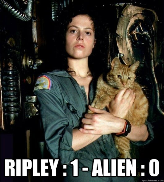 Ripley : 1 - Alien : 0  