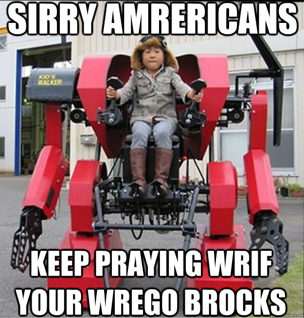 Sirry Amrericans Keep praying wrif your wrego brocks - Sirry Amrericans Keep praying wrif your wrego brocks  Super intelligent asian kid