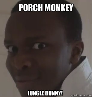 Porch Monkey jungle bunny!  KSIolajidebt