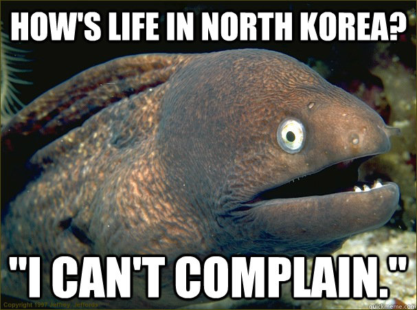 How's life in North Korea? 