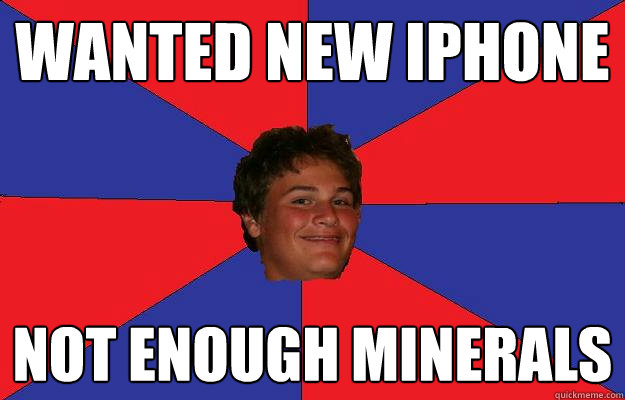 wanted new iphone not enough minerals  