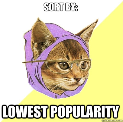 Sort by: Lowest popularity  Hipster Kitty