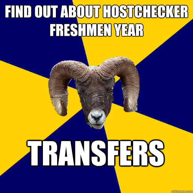 Find out about hostchecker freshmen year transfers   Suffolk Kid Ram