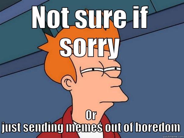 NOT SURE IF SORRY OR JUST SENDING MEMES OUT OF BOREDOM Futurama Fry