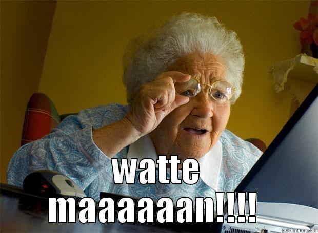  WATTE MAAAAAAN!!!!  Grandma finds the Internet