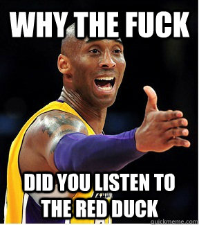 WHY THE FUCK did you listen to the red duck - WHY THE FUCK did you listen to the red duck  Misc