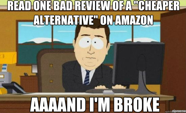 Read one bad review of a 