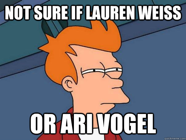 Not sure if Lauren Weiss Or Ari vogel  Futurama Fry