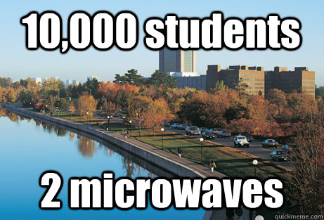 10,000 students 2 microwaves - 10,000 students 2 microwaves  carleton university meme