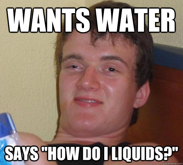 wants water says 