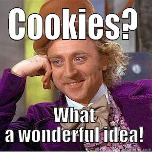 COOKIES? WHAT A WONDERFUL IDEA! Condescending Wonka