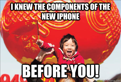 I knew the components of the new iphone before you! - I knew the components of the new iphone before you!  Second World Success