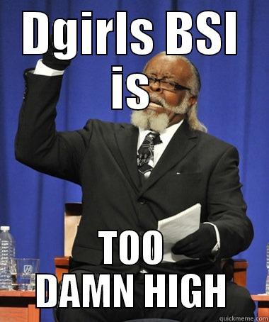 DGIRLS BSI IS TOO DAMN HIGH The Rent Is Too Damn High