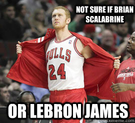 Not sure if Brian Scalabrine Or Lebron James - Not sure if Brian Scalabrine Or Lebron James  Brian Scalabrine
