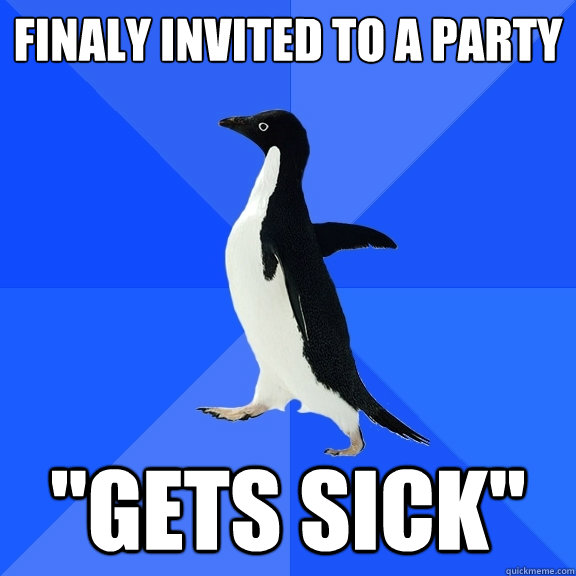 Finaly invited to a party 