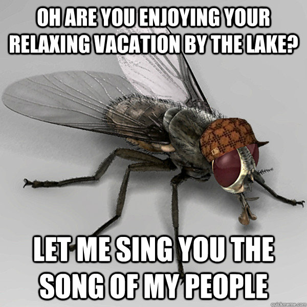 oh are you enjoying your relaxing vacation by the lake? let me sing you the song of my people   