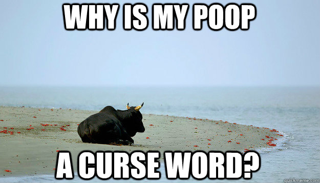 Why is my poop a curse word? - Why is my poop a curse word?  Misunderstood Bull