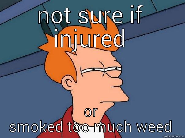 humboldt st - NOT SURE IF INJURED OR SMOKED TOO MUCH WEED Futurama Fry
