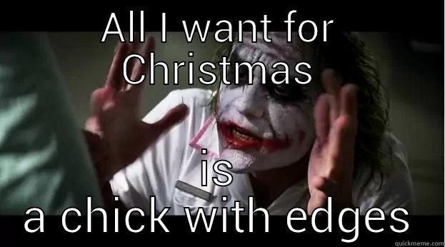 ALL I WANT FOR CHRISTMAS IS A CHICK WITH EDGES Joker Mind Loss