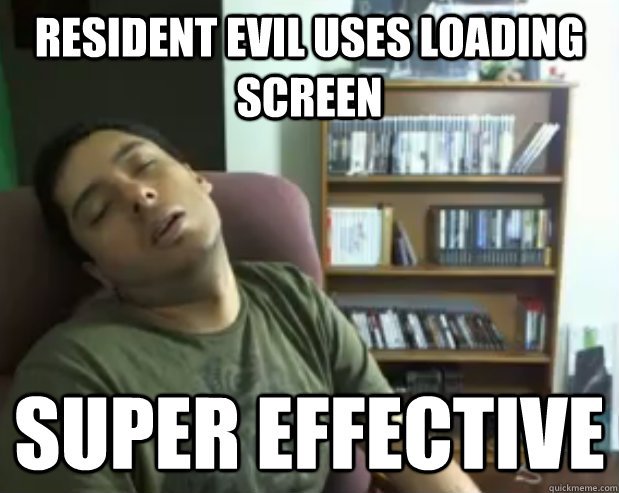 Resident evil uses loading screen Super effective  Sleepy Streamer