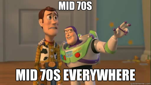 Mid 70s Mid 70s Everywhere  Everywhere