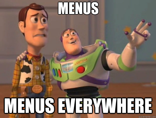 Menus Menus everywhere - Menus Menus everywhere  Toy Story