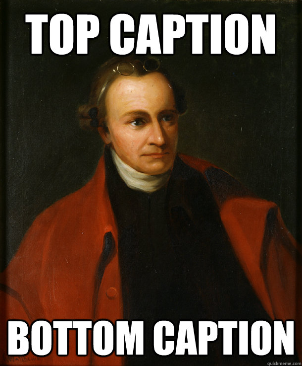 Top caption Bottom caption - Top caption Bottom caption  Patrick Henry Creep Shot