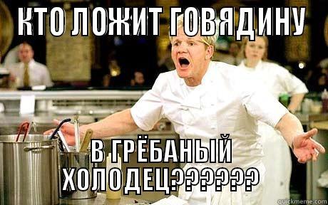 КТО ЛОЖИТ ГОВЯДИНУ В ГРЁБАНЫЙ ХОЛОДЕЦ?????? Misc