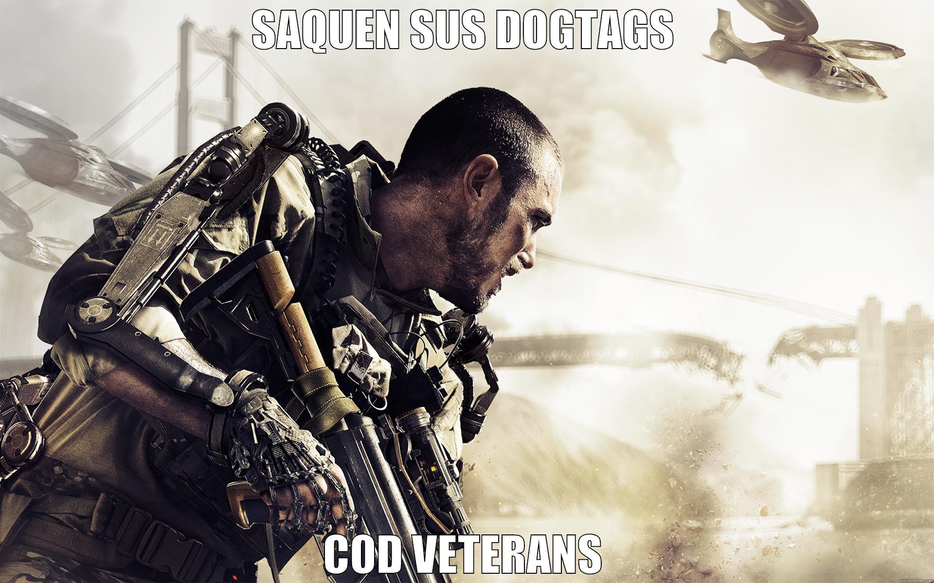 SAQUEN SUS DOGTAGS COD VETERANS Misc