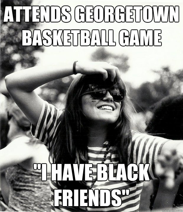 Attends Georgetown Basketball Game  