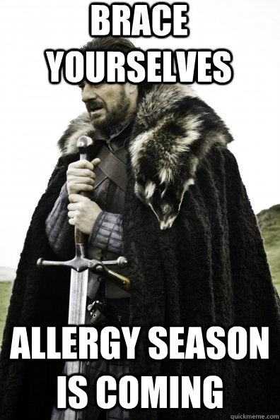 Brace Yourselves Allergy Season is Coming - Brace Yourselves Allergy Season is Coming  Game of Thrones