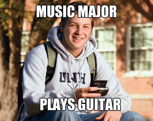 Music Major Plays Guitar  College Freshman