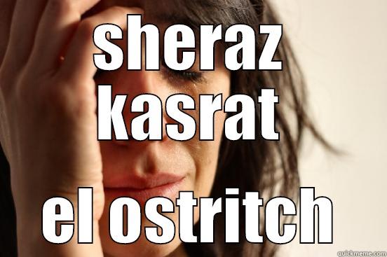 SHERAZ KASRAT EL OSTRITCH First World Problems