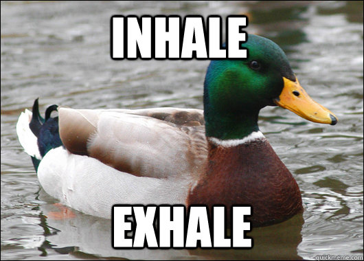 inhale exhale  Actual Advice Mallard