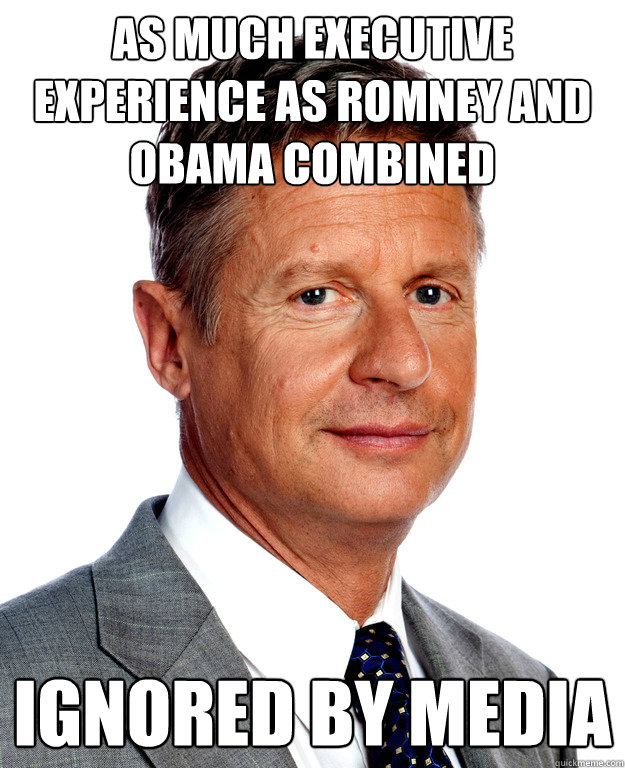 as much executive experience as Romney and Obama combined Ignored By Media  