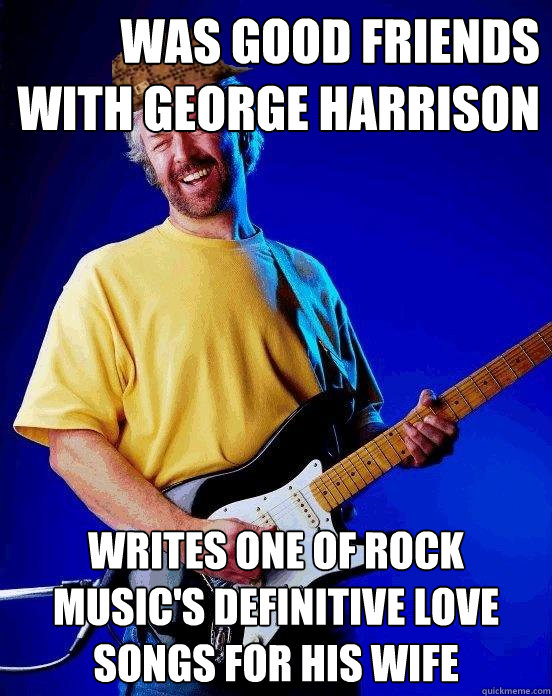 was good friends with george harrison writes one of rock music's definitive love songs for his wife  