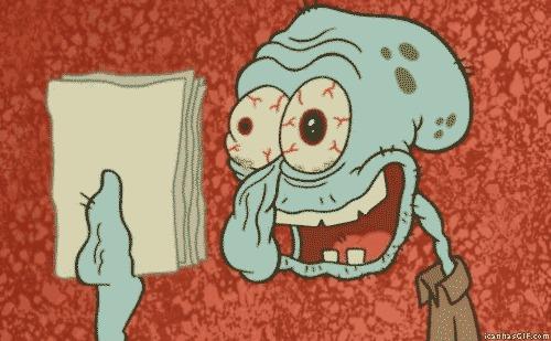 squidward reading -   Misc