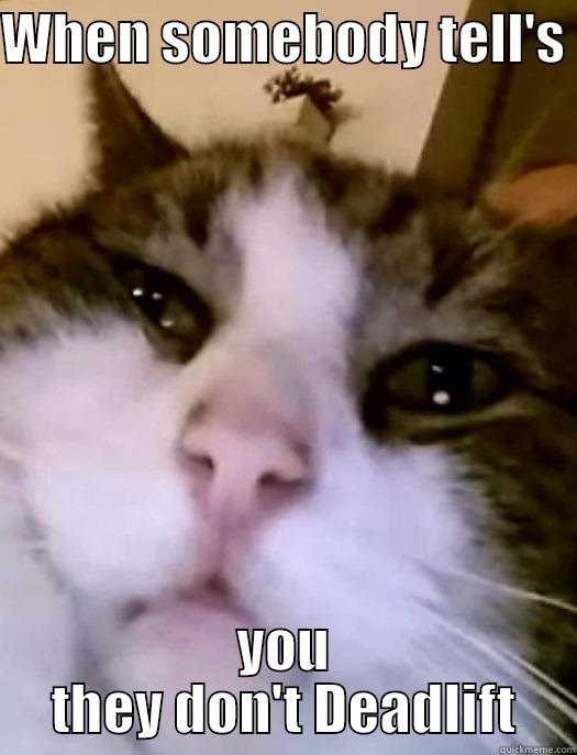 WHEN SOMEBODY TELL'S  YOU THEY DON'T DEADLIFT Misc