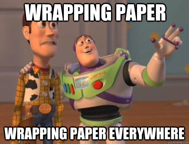 wrapping paper wrapping paper everywhere - wrapping paper wrapping paper everywhere  Buzz Lightyear