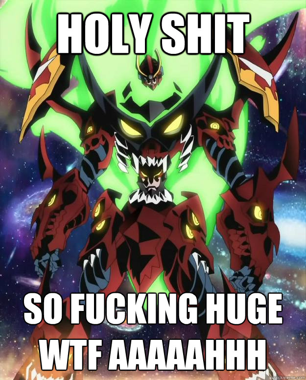 HOLY SHIT SO FUCKING HUGE WTF AAAAAHHH  Tengen Toppa Gurren Lagann WTF