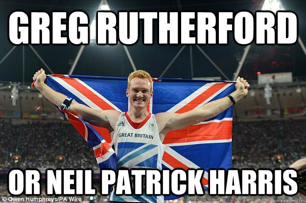 Greg Rutherford Or Neil Patrick Harris - Greg Rutherford Or Neil Patrick Harris  NPH disguised as Greg Rutherford
