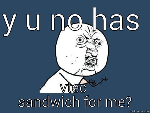 Y U NO HAS  VTEC  SANDWICH FOR ME? Y U No
