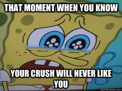 That moment when you know your crush will never like you - That moment when you know your crush will never like you  Misc