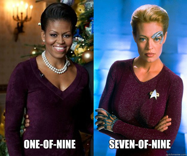 One-of-nine SEVEN-OF-NINE - One-of-nine SEVEN-OF-NINE  two-of-nine