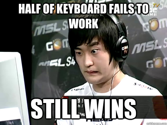 Half of keyboard fails to work still wins - Half of keyboard fails to work still wins  Flash Keyboard Fail