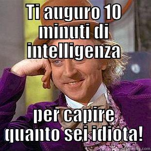 TI AUGURO 10 MINUTI DI INTELLIGENZA PER CAPIRE QUANTO SEI IDIOTA! Condescending Wonka