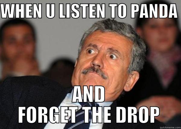 WHEN U LISTEN TO PANDA  AND FORGET THE DROP Misc